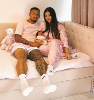 Raiane Lima with her boyfriend Gabriel Jesus became parents by giving birth to their daughter in 2022.